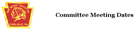  Committee Meeting Dates 